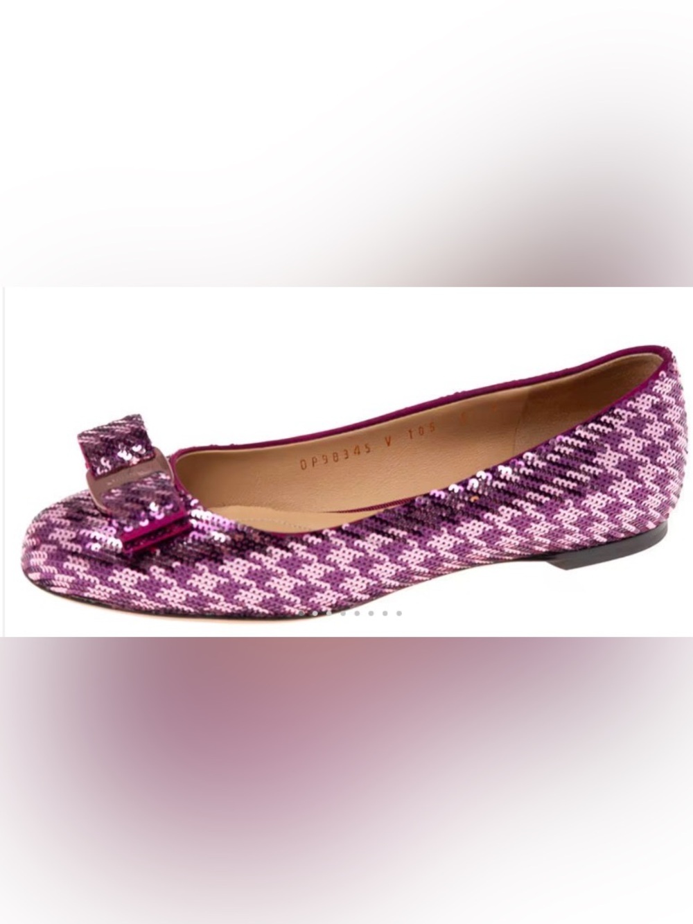 Salvatore Ferragamo Purple Sequins Varina
Ballet Flats Size 38 / 8